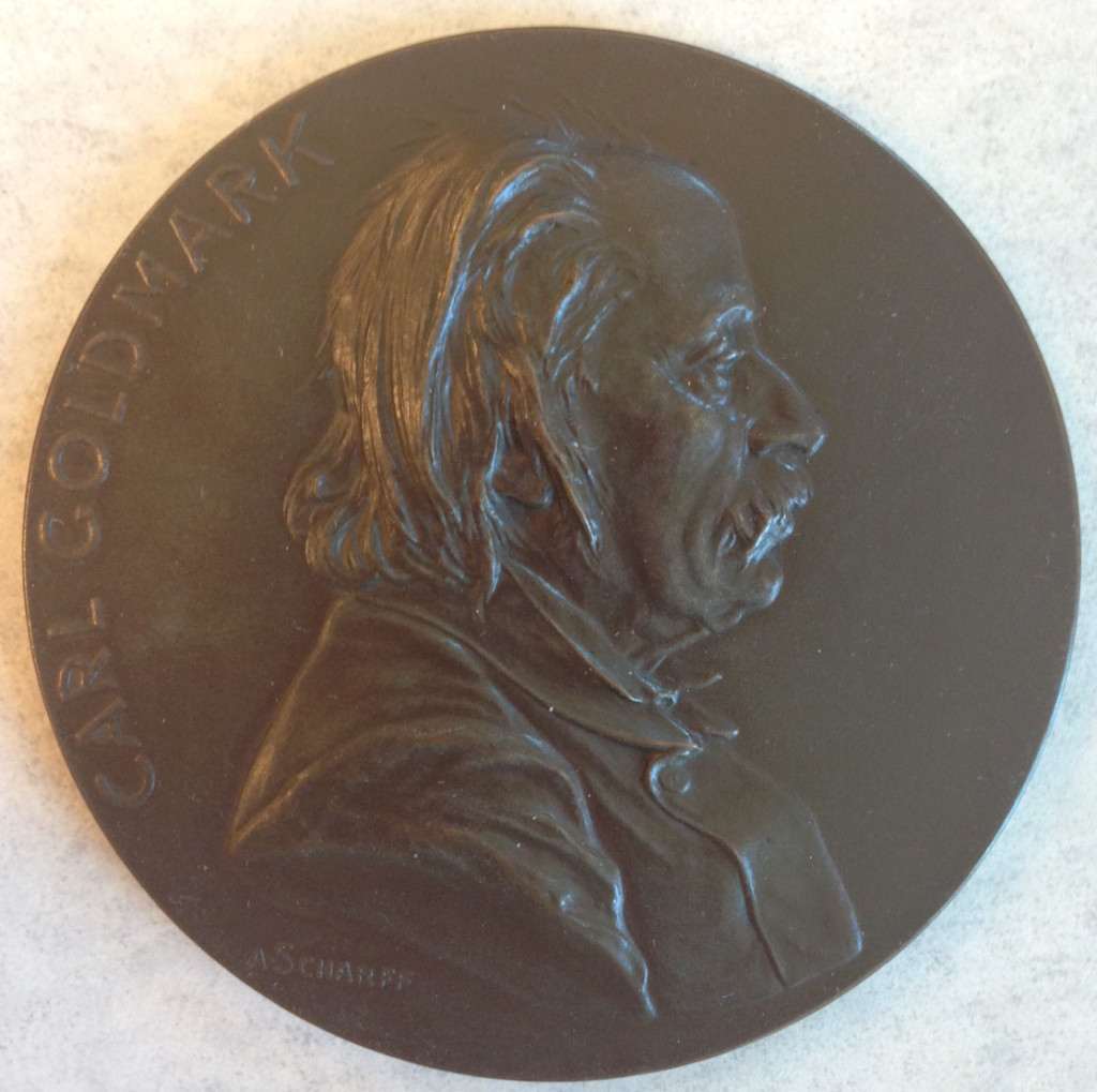 Carl Goldmark medal front